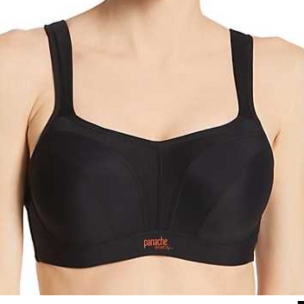 Panache Black Full Coverage Wireless Sports Bra